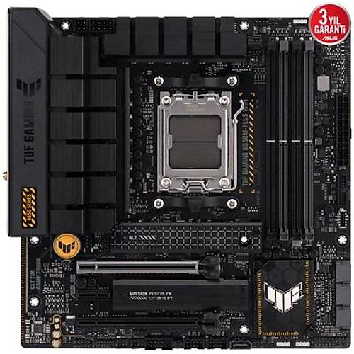 Asus TUF GAMING B650M-PLUS WIFI Sc-AM5 B650 DDR5 6400Mhz 2xM2 2.5Gbit AURA RGB Wi-Fi AMD Anakart