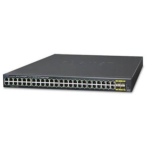 Planet PL-GS-4210-48T4S 48 Port Gigabit 4 Port SFP Yönetilebilir Rack Mount Ethernet Switch