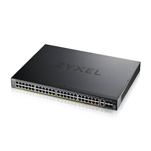 Zyxel XGS2220-54HP-EU0101F 54 Port Gigabit 6 Port 10G RJ45 PoE+ L3 Access Ynetilebilir PoE+ Switch