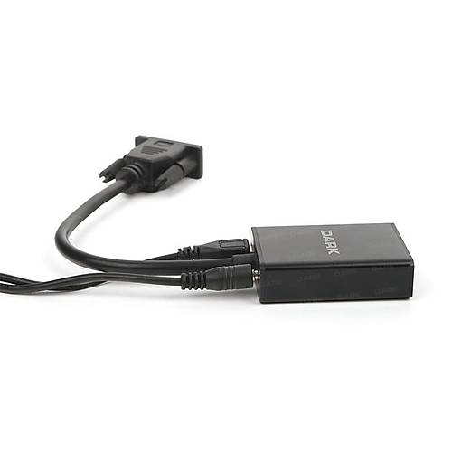 Dark DK-HD-AVGAXHDMI2 Analog VGA Ses Dijital to HDMI Erkek-Dii Aktif Dntrc Adaptr
