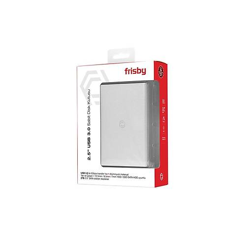 Frisby FHC-2585S 2.5 inch SATA USB 3.0 Alminyum Disk Kutusu