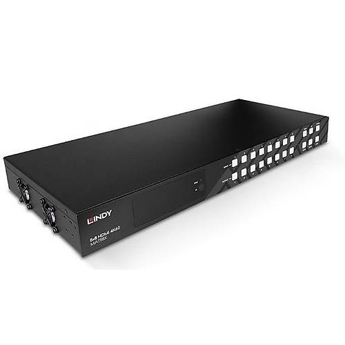 Lindy LIN-38334 8 Port Giri 8 Port kl HDMI 4K 60Hz HDMI Matrix Grnt oklayc