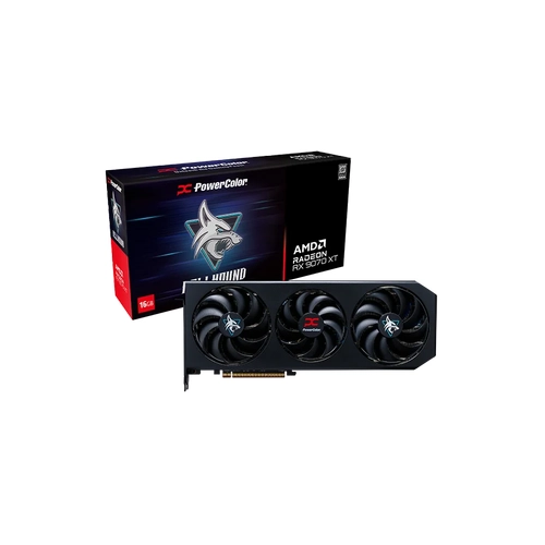 Powercolor RX9070XT-16G-L/OC 16 GB GDDR6 Radeon RX9070XT 256Bit Hellhound AMD Ekran Kart