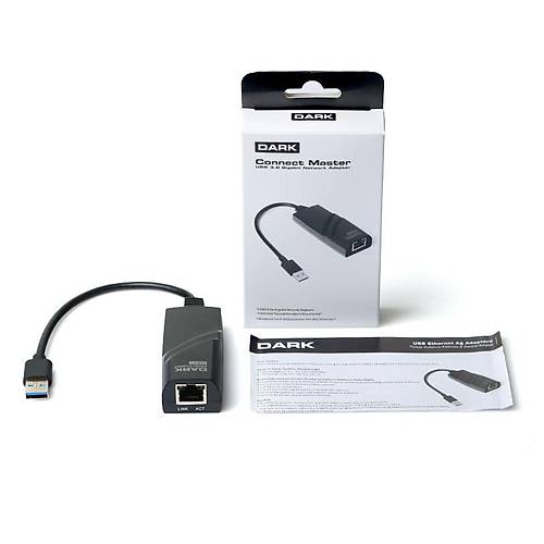 Dark DK-NT-U3GLAN2 USB 3.0 to RJ45 Gigabit Erkek-Dii Usb Ethernet Adaptr