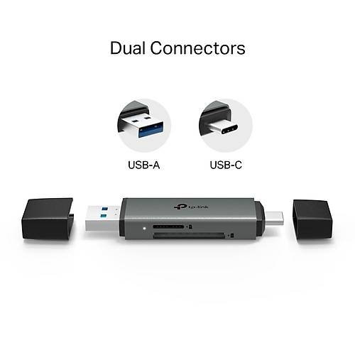 Tp-Link UA430D USB 3.0 Usb Type C SD microSD 3.0 Kart Okuyucu Adapt�r
