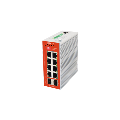 Wi-Tek WI-PCMS310GF-I 8 Port Gigabit Poe 2 Port SFP Ynetilebilir Endstriyel PoE Switch