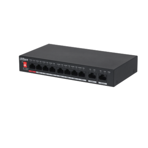 Dahua PFS3010-8ET-96 8 Port 10/100Mbps PoE 2 Port Uplink 96W Masast PoE Switch