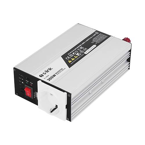 S-link SL-300W 300W DC12V toAC230V �akmaktan Power Inverter