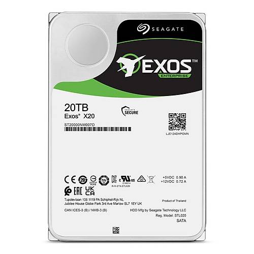 Seagate ST20000NM007D 20 TB 7200Rpm 256Mb C20 Exos 3.5 inch EXOS Harddisk