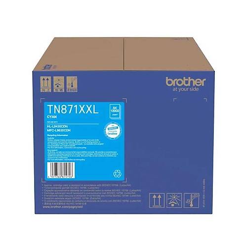 Brother TN-871XXLC 12.000 Sayfalk Mavi Orijinal Lazer Toner