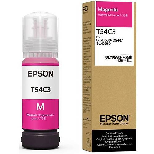 Epson C13T54C320 SL-D500 T54C3 Surelab 70Ml Krmz Orijinal Inkjet Mrekkepi