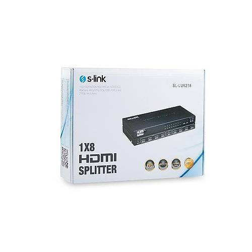 S-Link SL-LU6218 4 Port Giri 4 Port k HDMI to HDMI 4K 2K HDMI Grnt oklayc
