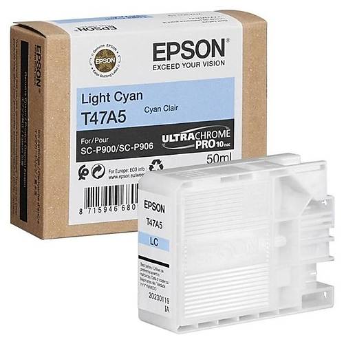 Epson C13T47A500 SureColor T47A5 SC-P900 50ml Ak Mavi Orijinal Inkjet Kartu