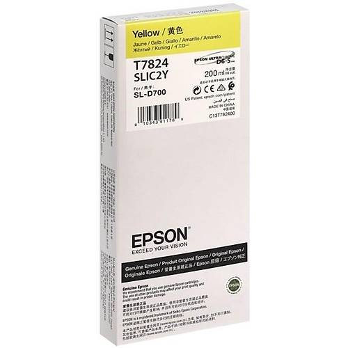 Epson C13T78240N SL-D700 T7824 Surelab 200Ml Sar Orijinal Inkjet Kartu