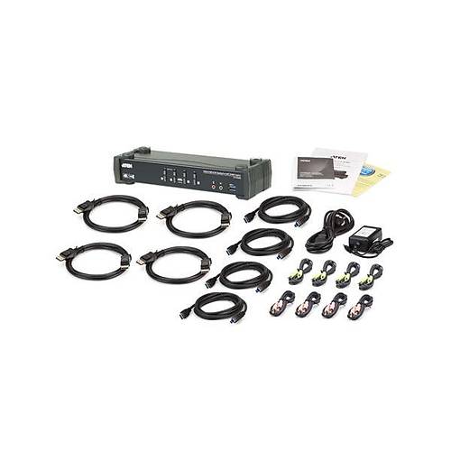 Aten CS1924M 4 Port Display Port 4K  USB 3.0 Kvm Switch