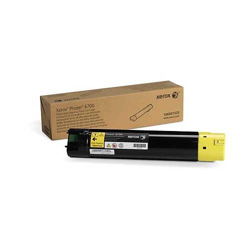 Xerox 106R01525 Phaser 6700 12.000 Sayfal�k Y�ksek Kapasiteli Sar� Orijinal Laser Toner