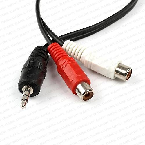 Dark DK-CB-AURCAX35 3.5mm to 2 x RCA Erkek-Dii Stereo Dntrc Ses Dntrc