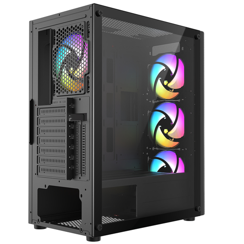 Frisby FC-9385G 550W 4x12cm RGB Fanl� Mesh Mid Tower Oyuncu Kasas�