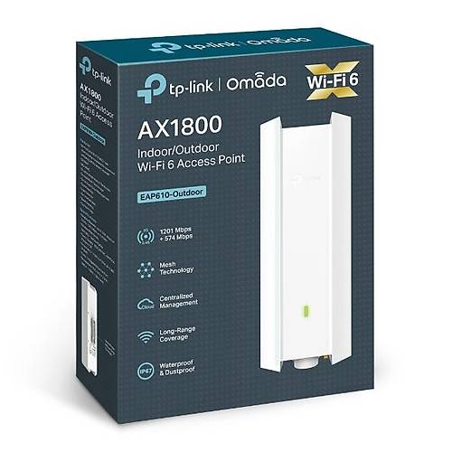 Tp-Link EAP610-OUTDOOR AX1800 Dual Band Wi-Fi 6 D Mekan Access Point