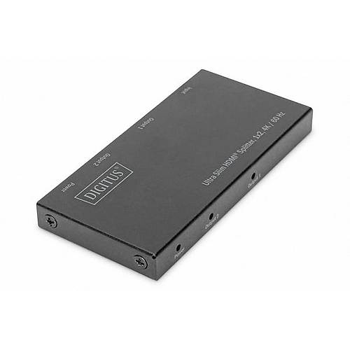 Digitus DS-45322 1 Port Giriş 2 Port Çıkış Ultra Slim 4K micro USB Power HDMI Splitter