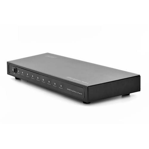 Digitus DS-43302 8 Port HDMI 1080p 3D 2.25Ghz 1080p 225Mhz 3D HDMI Grnt oklayc Spliter