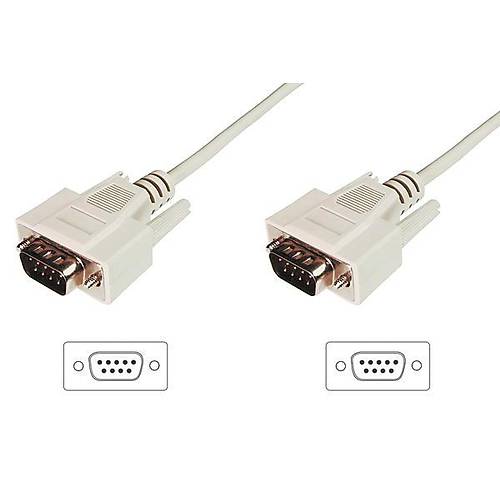 Digitus AK-610107-020-E 2 Mt DSUB9 to DSUB9 Erkeki-Erkek Veri Tarnsfer Kablosu
