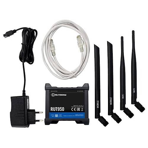 Teltonika TE-RUT950 LTE CAT4 End�striyel Router