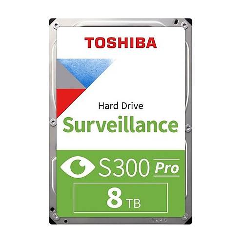 Toshiba MD10ADA800V S300 PRO 8 TB 7200Rpm 512Mb SATA3 3.5 inch 7/24 G�venlik Harddisk