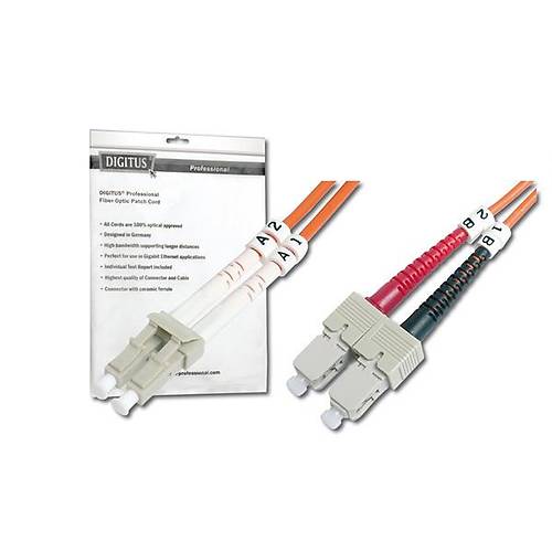 Digitus DK-2532-20 LC-SC 20 Mt 50/125 Multimode Fiber Optik Patch Kablo