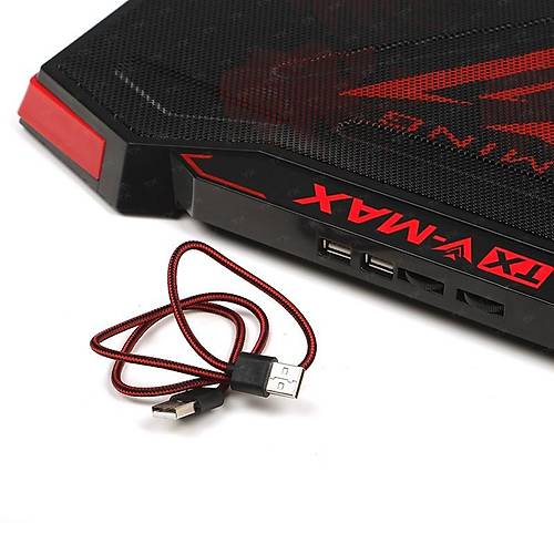 Tx TXACNBVMAX 11-17 inch V-MX 5x Kırmızı Led Fan 6X Yükseklik Ayarlı 2xUSB Notebook Soğutucu