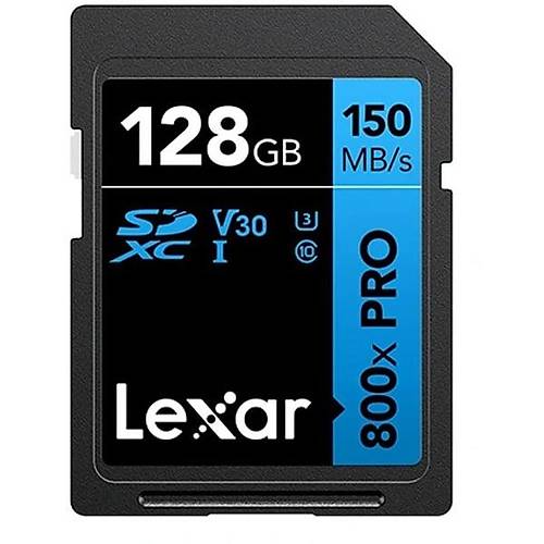 Lexar LSD0800P128G-BNNNG 128 GB 800X PRO SDXC 150-45Mb/s UHS-I C10 V30 U3 SD Kart