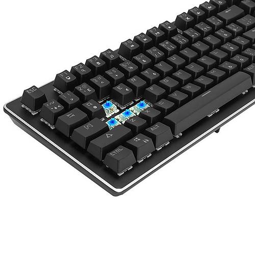 Frisby GM-X560QU USB Q TR Multimedi Ger�ek mekanik Siyah Kablolu Oyuncu Klavyesi