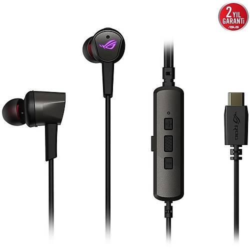 Asus ROG CETRA II Kulakii AI-Grlt Engelleyici USB Type C Mobil Oyuncu Kulakl