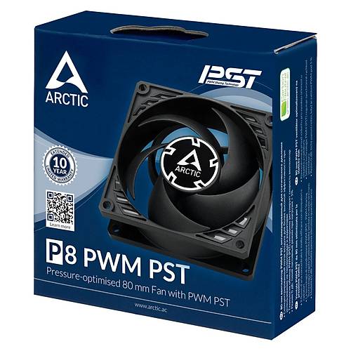 Arctic P8 8 cm PWM PST Siyah Kasa Fan�