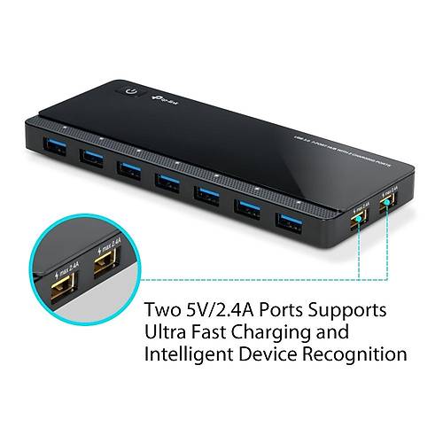 Tp-Link UH720 USB 3.0 to 7 Port USB 3.0 2 Şarj Portlu USB Çoklayıcı Hub