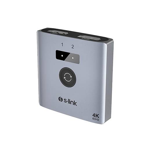 S-Link SL-LU602 1xHDMI 2xHDMI HDMI to HDMI 4K 60Hz �ift Y�nl� HDMI Switch