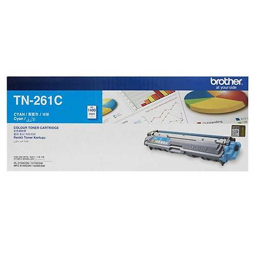 Brother TN-261C 1.400 Sayfal�k Mavi Orijinal Lazer Toner