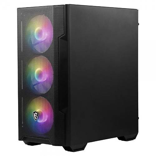 Msi MAG FORGE M100R PSU YOK 4x12cm ARGB Fan Temperli Cam ATX Oyuncu Kasas�