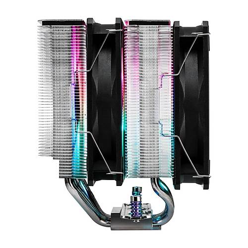 Fsp MP7-BA 2x12cm RGB Fanl� 6 Bak�r Borulu AMD-INTEL 1851-AM5 Uyumlu ��lemci Fan�