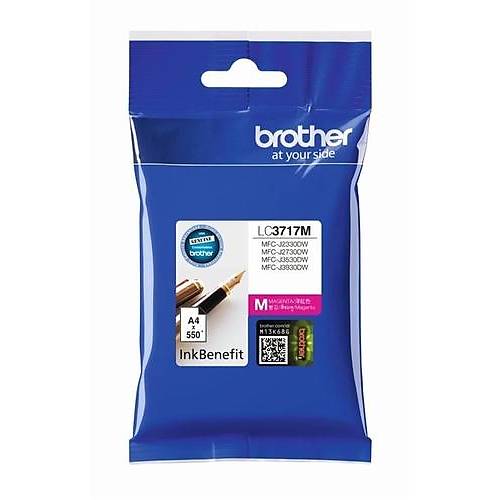 Brother LC3717M 550 Sayfal�k K�rm�z� Orijinal Kartu�