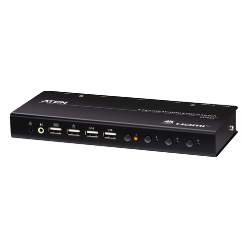 Aten CS784H 1 Port Giri�i 4 Port HDM� USB ��k��l� 4K HDMI KVMP Switch