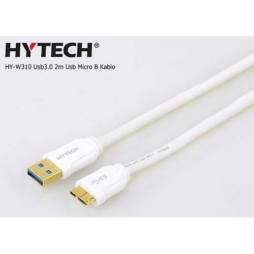 Hytech HY-W310 2 Mt USB 3.0 to microUSB B Erkek-Erkek Data Kablosu