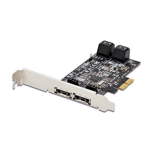 Digitus DS-30104-1 4 Port Dahili SATA3 2 Port eSATA Marvell 88SE9230 PCI Express Kart