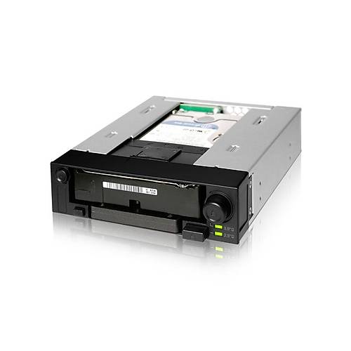 Icy Dock MB971SP-B Duo Swap 3.5 - 2.5 inch x 2 Yuva 5.25 inch evirici Disk Kza