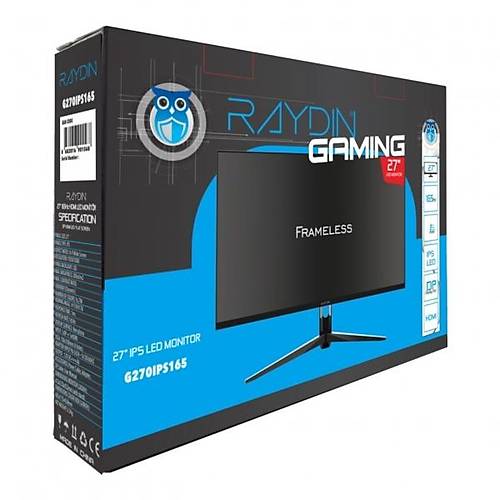 Raydin G270IPS165 27 inch 1920x1080 1ms 165Hz HDMI DP USB Multimedia IPS Monit�r