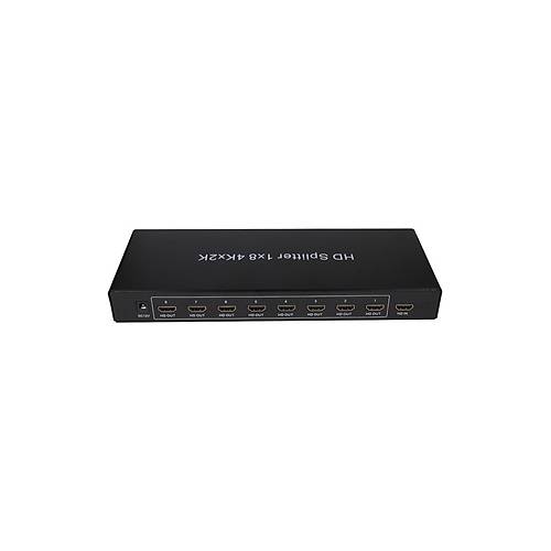 Vcom DD448 HDMI to HDMI 1 Port Giri 8 Port k 4K 30Hz v1.4 Metal HDM Grnt oklayc