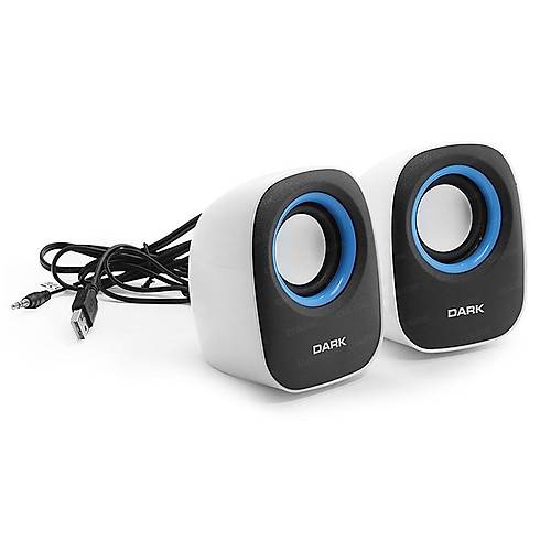 Dark DK-AC-SP100 1+1 6W Multimedia Usb Siyah-Beyaz Speaker