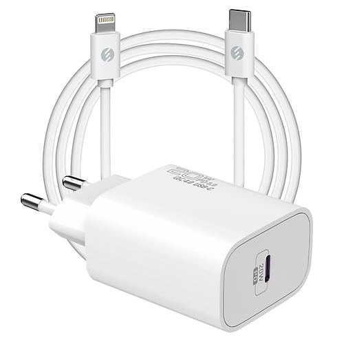 S-link SL-EC62PD PD lightning Kablolu 20W PD3.0/Quick Charge QC4.0 Hzl Ev arj Adaptr