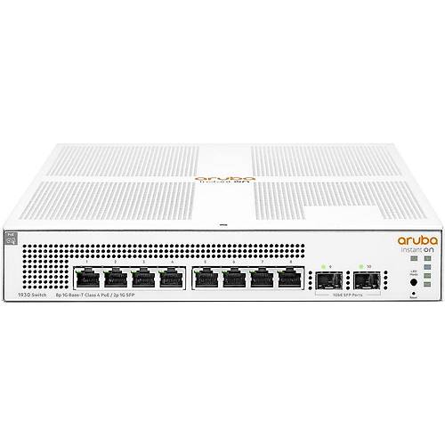 Hp JL681A Aruba 8 Port PoE+ 2 Port SFP 1GbE 124W PoE Ynetilebilir Switch