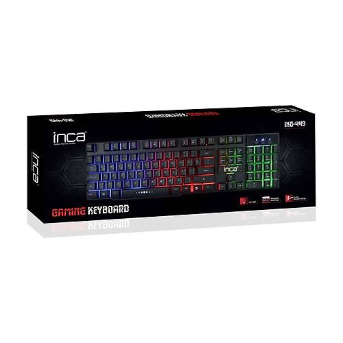 Inca IKG-449 Q TR USB Mekanik 3 Renkli Led Kablolu Oyuncu Klavyesi